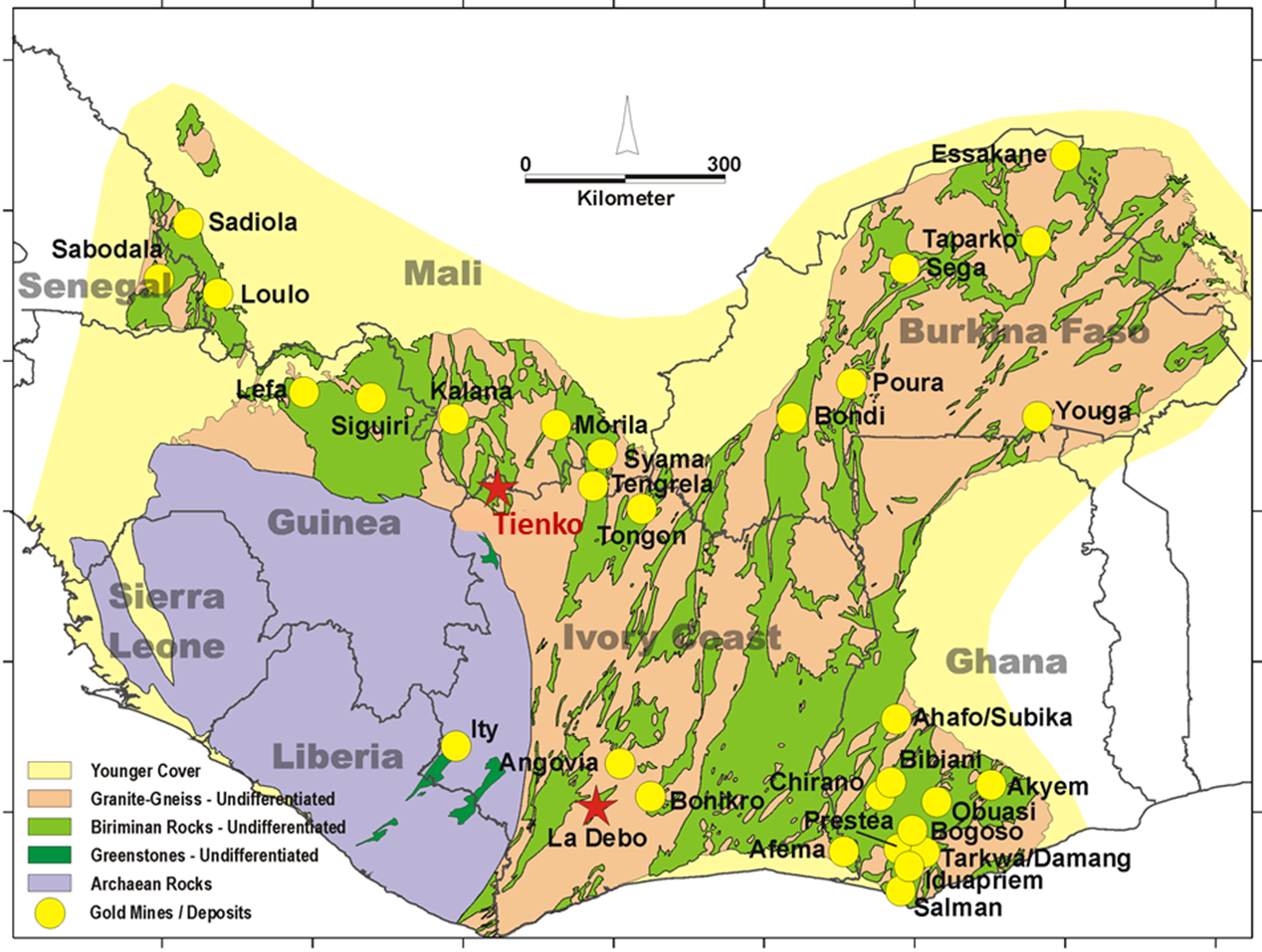 West Africa Geology Map
